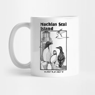 Machias Seal Island Hand-drawn design Mug